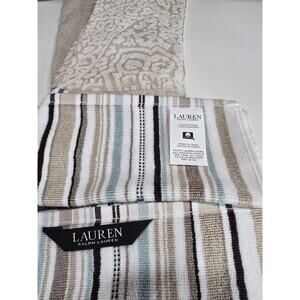 Lauren Ralph Lauren Set of 3 Kitchen Towels 100% Cotton NWOT